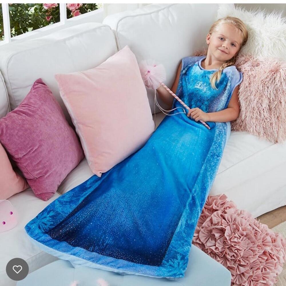 Disney Princess Blankie Tails - Elsa Frozen Custom Name - Ellie